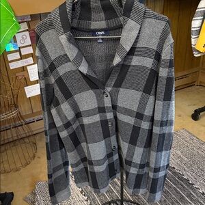 Chaps Sweater Button Down